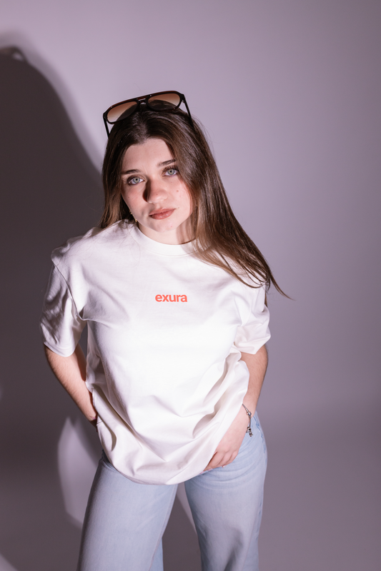 Exura "too hot to quit" Oversized Tee (Off-White)