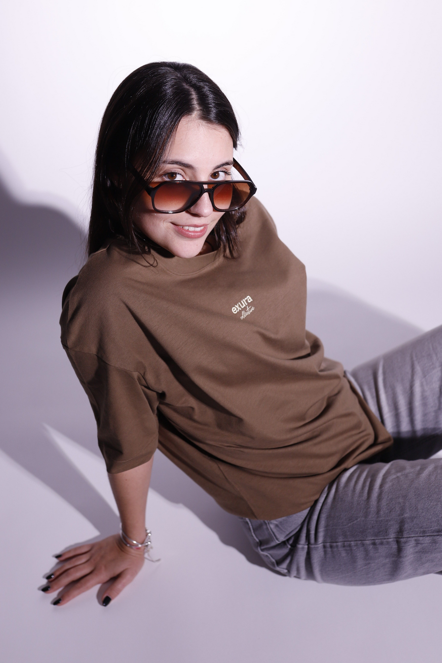 Exura Stay Ruthless Oversized Tee (Toffee)