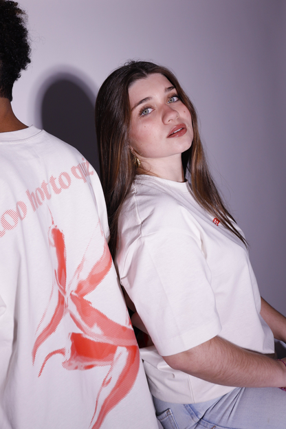 Exura "too hot to quit" Oversized Tee (Off-White)