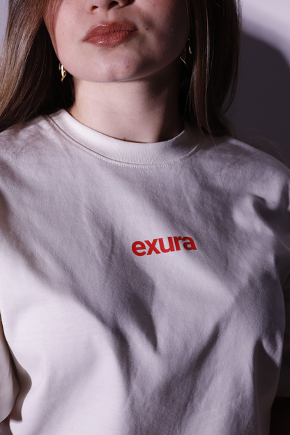 Exura "too hot to quit" Oversized Tee (Off-White)