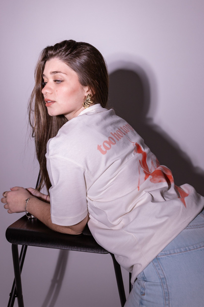 Exura "too hot to quit" Oversized Tee (Off-White)