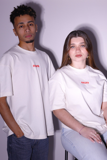 Exura "too hot to quit" Oversized Tee (Off-White)